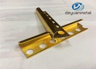 6063 T5-de Scherpende Strook van het Aluminiummetaal met Gouden Oppoetsen